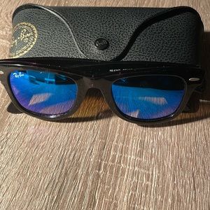 Rayban Sunglasses RB4340 Blue Mirror with brown lenses